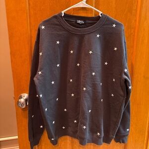 Vinyl Icons Women’s Great Star Pattern Crew Neck Sweatshirt Size Medium